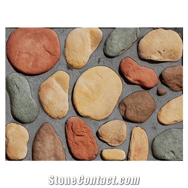 Lightweight Outdoor Wall Decorative Faux River Rock Panels from China