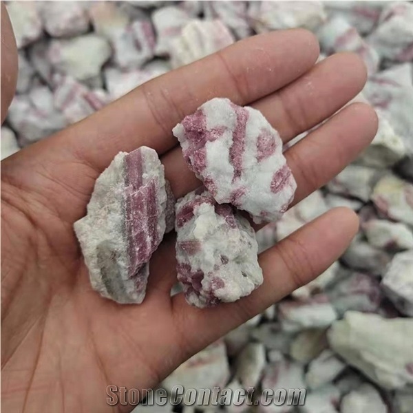 Red Tourmaline Rough Stone Healing Crystal Quartz Gemstone
