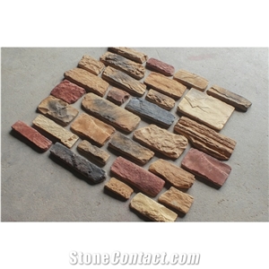 Stacked Decorative Stone Cladding Artificial Faux Stone Wall