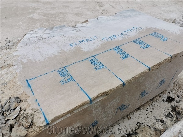 Elmali Perlatino Marble Blocks, Turkey Beige Marble Blocks