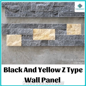 Ascdl002 Black and Yellow Z Type Wall Panel