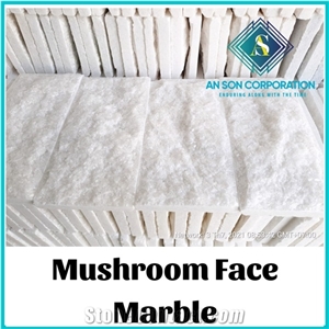 Ascdl002 White Mushroom Face Marble