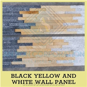 Ascdl003 Black Yellow and White Wall Panel