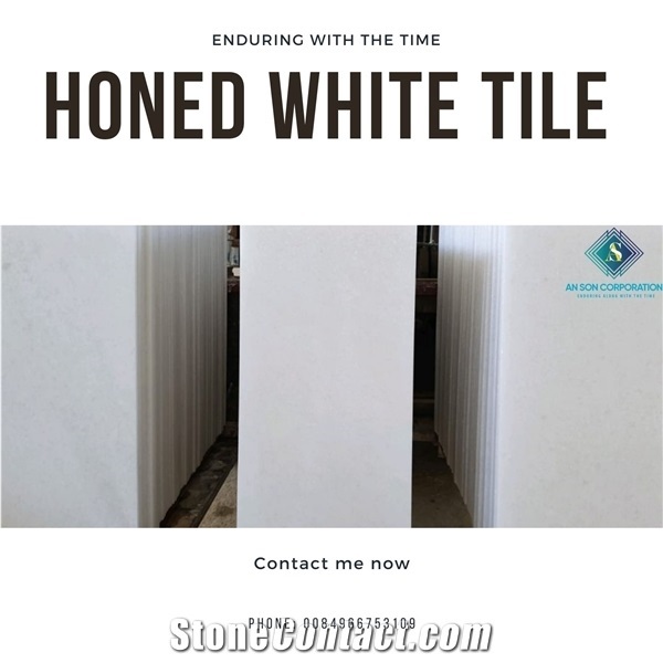 Best -Honed-Surface White Tile Marble