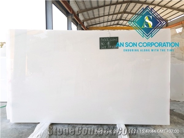 Best White Marble Big Slabs Grade a at an Son Corporation