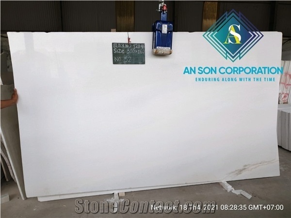 Big Slabs Vietnam Nano White Marble with Competitive Price