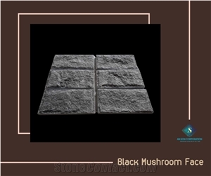 Black Mushroom Face for Wall Panel