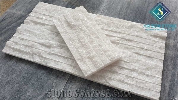 Crystal Line Chilese White Marble Wall Panel, Marble Veneer