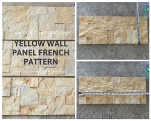 Decorative Stone - Yellow French Pattern Wall Panel