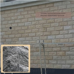 Fence Marble Tile- Split Mushroom Face