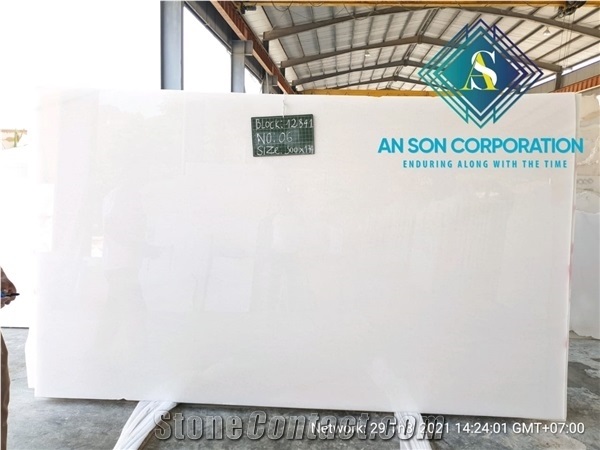 Grade a Big Slab White Marble Competive Price