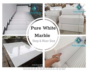 Great Discount 30 for Pure White Marble Step & Riser