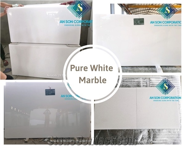 Great Promotion for Snow White Marble Tiles Slabs