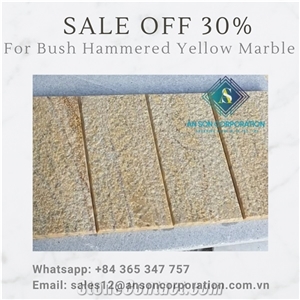 Great Promotion for Yellow Bush Hammered Marble