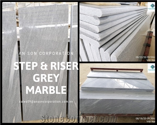 Grey Marble for Steps & Risers