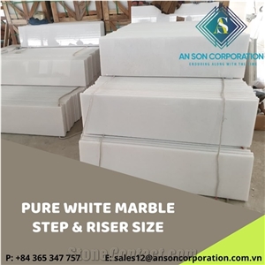 Hot Discount for Pure White Marble Step & Riser