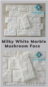 Hot Sale for Milky White Marble Mushroom Face