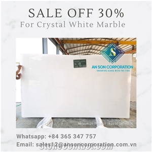 Hot Sale Hot Deal for Crystal White Marble Slabs