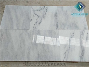 Lowest Price Natural Marble with Black Veins Marble Tiles