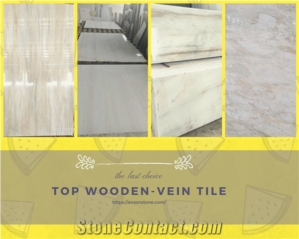 Multiform Wooden Vein Marble Tiles