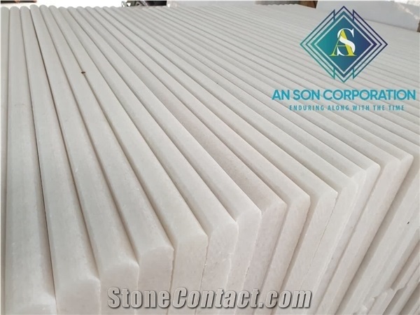 Pure White Marble Steps and Rises - Big Sale in July
