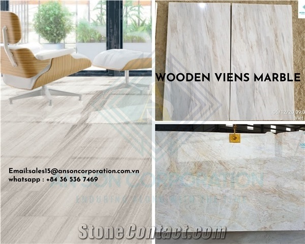 Queen Beige Polished Marble : Wooden Viens Marble