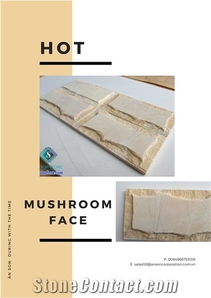 Split Surface Marble Mushroom Stone- Interior Design