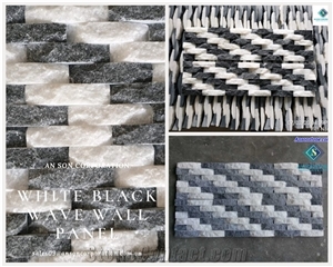 Top Quality Black & White Wave Wall Panel