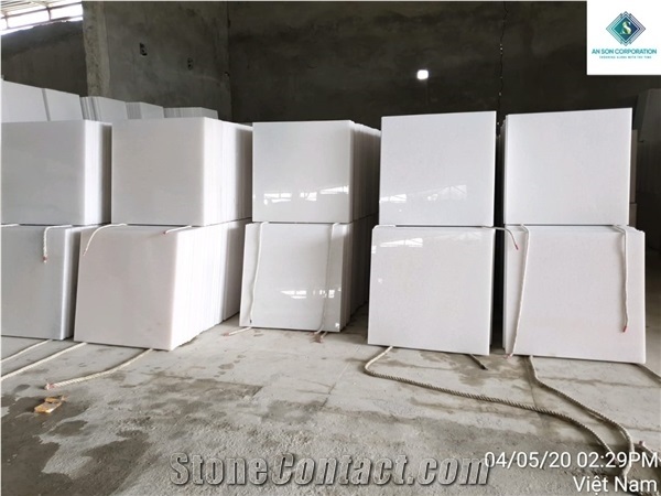 Vietnam Snow White Marble Tiles 60x60cm Good Price
