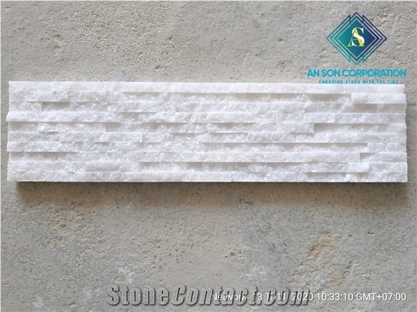Vietnam Wall Panel: Pure White Marble