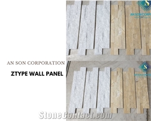 White and Yellow Ztype Wall Panel