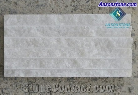 White Line Chiseled Wall Stone