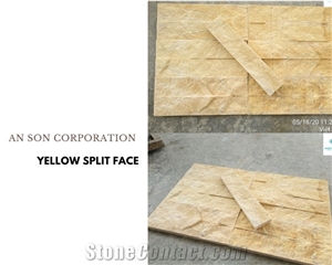 Yellow Split Face Wall Panel