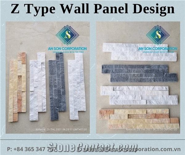 Z Type Wall Panel Stones