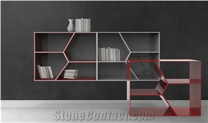Artificial Marble Acrylic Resin Sheets Transtones Bookshelf