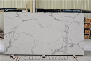 Bookmatch Cultured Marble Quartz Stone for Countertop