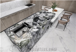 Cold Jade Sintered Stone for Kitchen Counter Top