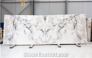 Dover White Marble Slabs 2 Cm, Bookmatch