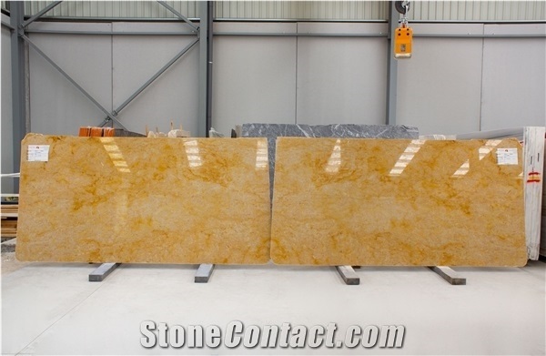 Giallo Reale Marble Slabs, 2 Cm, Bookmatch