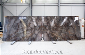 Grey Fantasy Marble Slabs 2 Cm, Bookmatched
