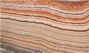 Red Dragon Onyx 2cm Slabs, Bookmatch