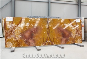 Red Kristel Marble Slabs 2 Cm, Bookmatch