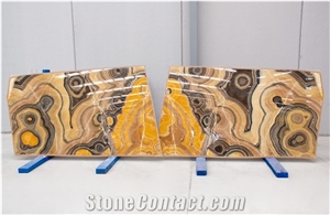 Tropical Onyx Slabs 2cm, Bookmatched