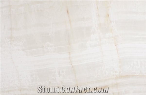 White Onyx Slabs 2 Cm, Bookmatched
