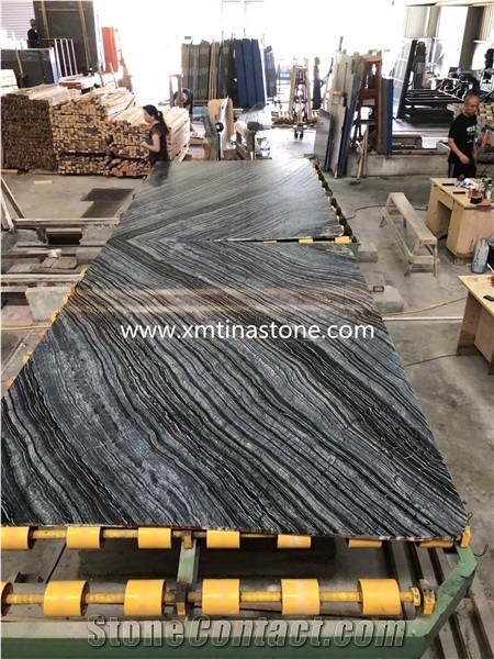 China Black Forest Marble Slab Wall Floor Tiles