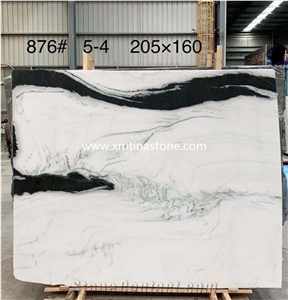 Panda White Marble Polished Slabs Wall Floor Tiles