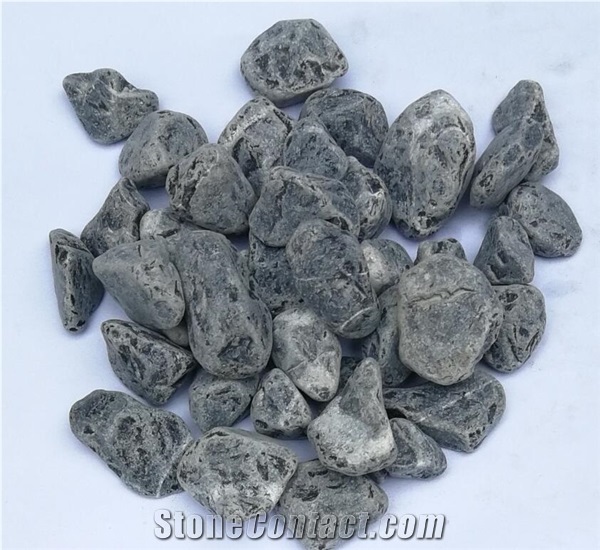 Black Granite Crushed and Tumbled Gravel Pebbles Gxp-09