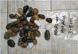 Chinese Multi-Color Polished Garden Pebbles Hbcps-01