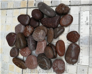 Chinese Red Polished Garden Pebbles Hbcps-02