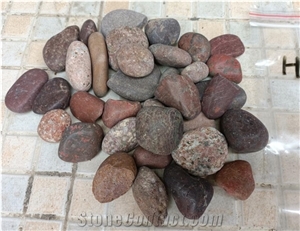 Chinese Red Polished Garden Pebbles Hbcps-02b
